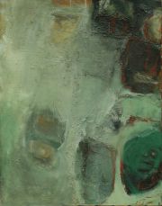 ohne Titel, Eitempera und Öl auf Leinwand, 110 x 140 cm, 1991